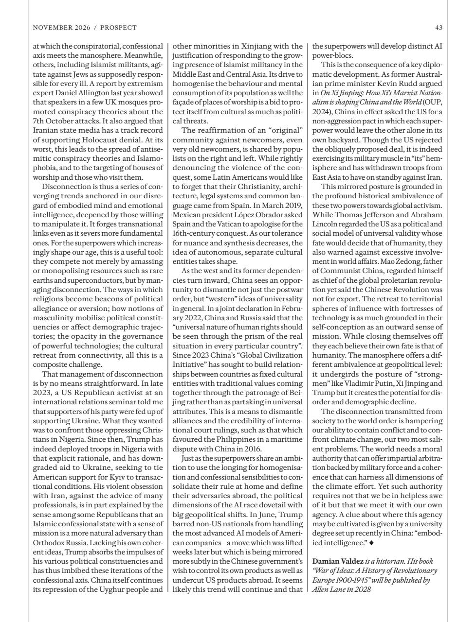 Prospect Magazine Preview Pages