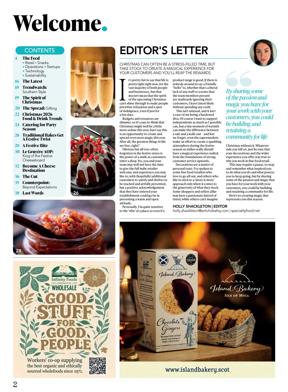 Speciality Food Preview Pages