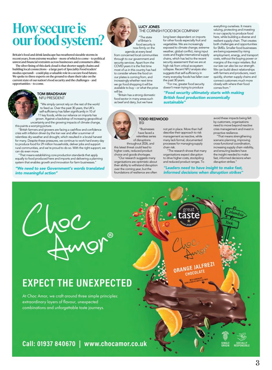Speciality Food Preview Pages