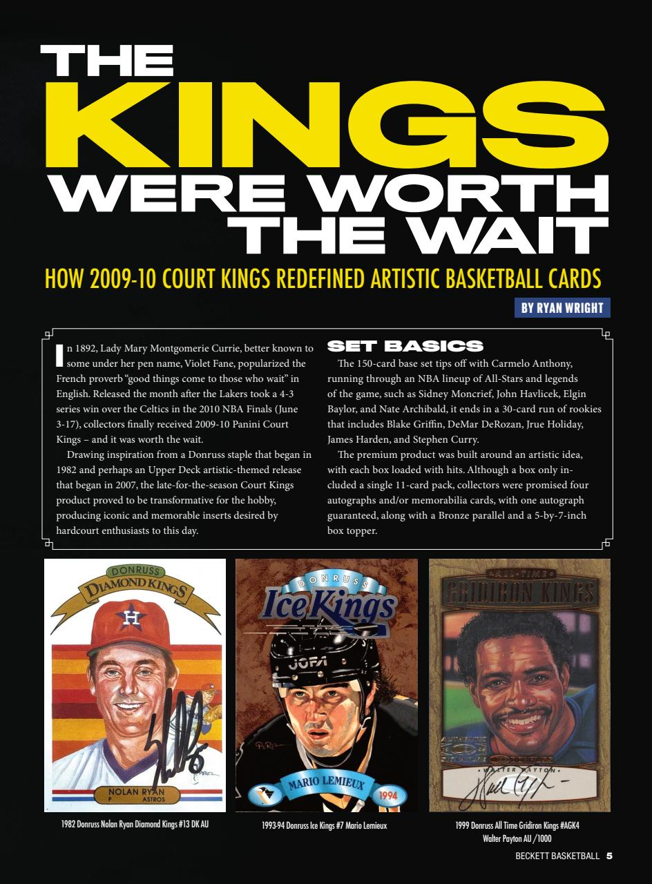 Beckett Basketball Magazine Preview Pages