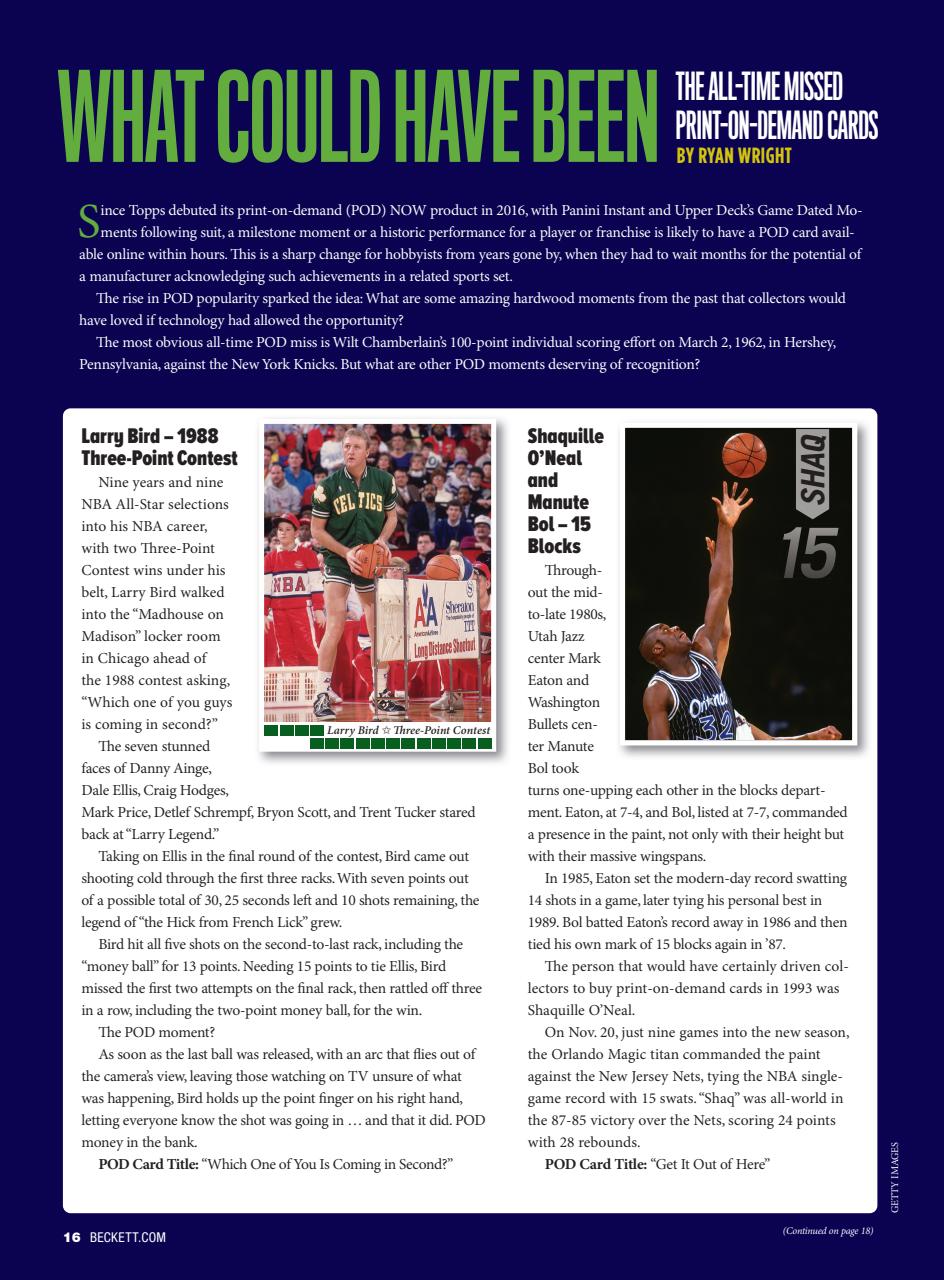 Beckett Basketball Magazine Preview Pages