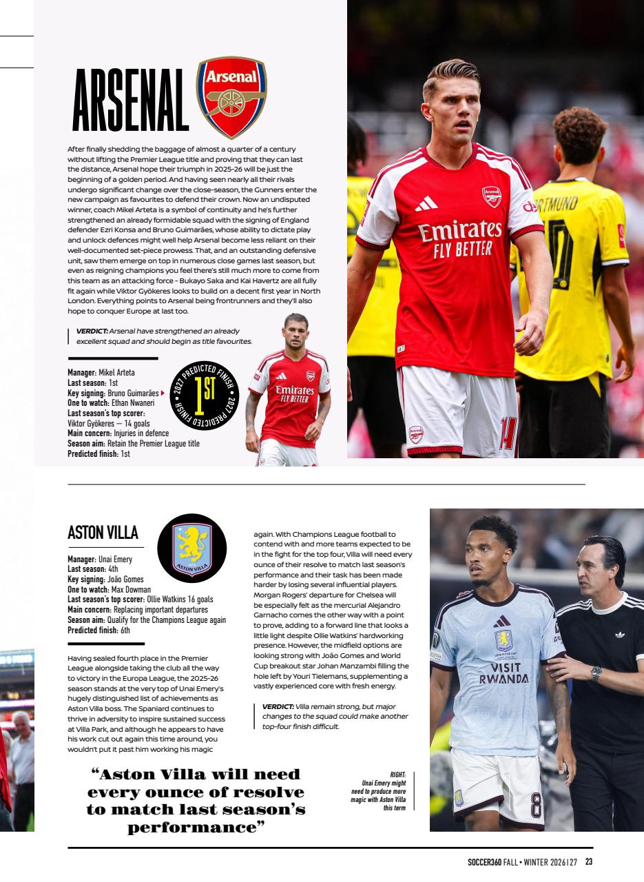 Soccer 360 Preview Pages