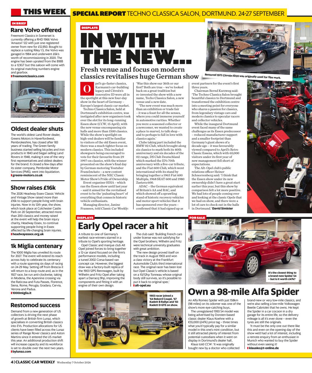 Classic Car Weekly Preview Pages