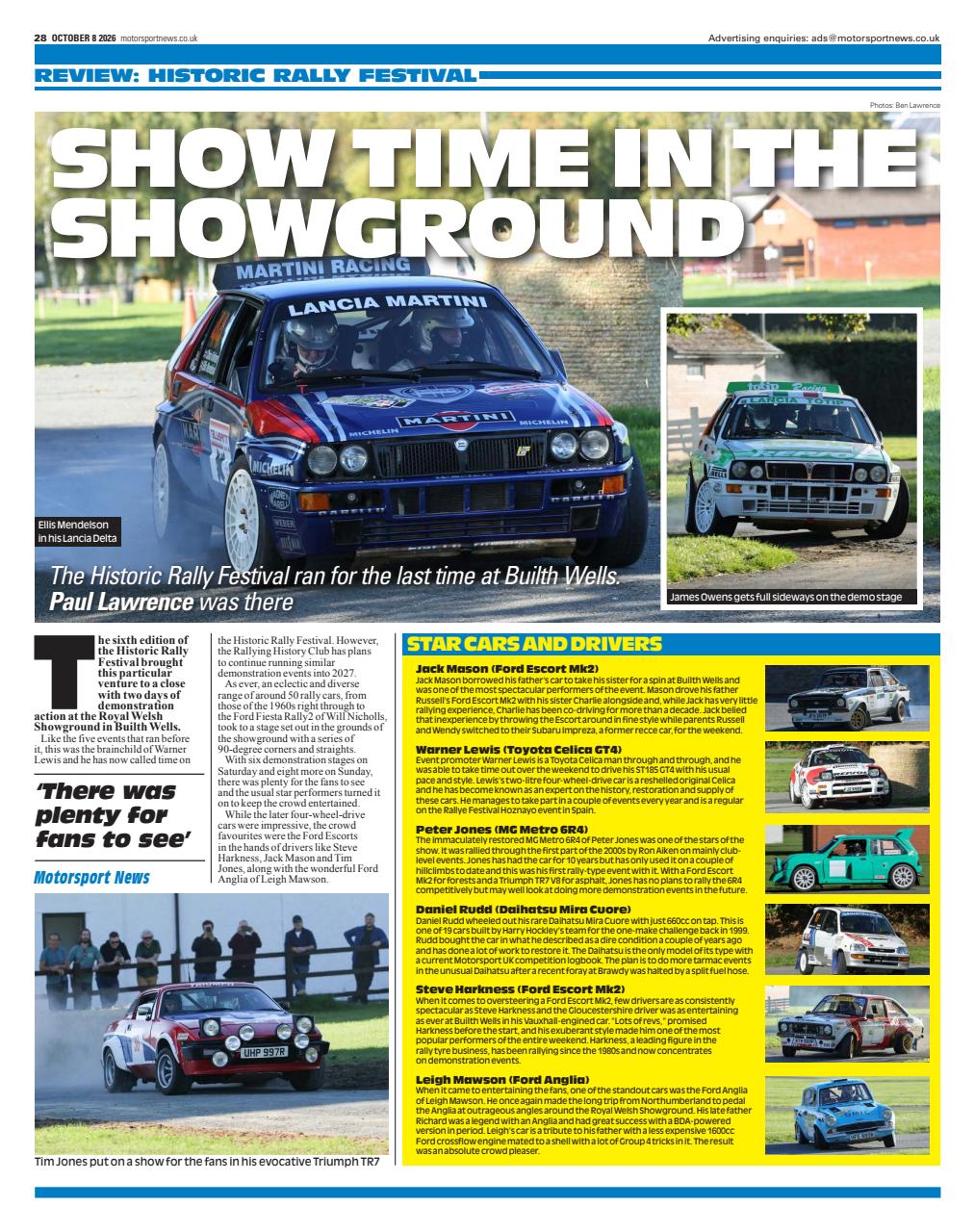 Motorsport News Preview Pages
