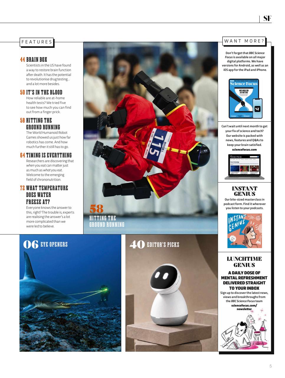 BBC Science Focus Magazine Preview Pages