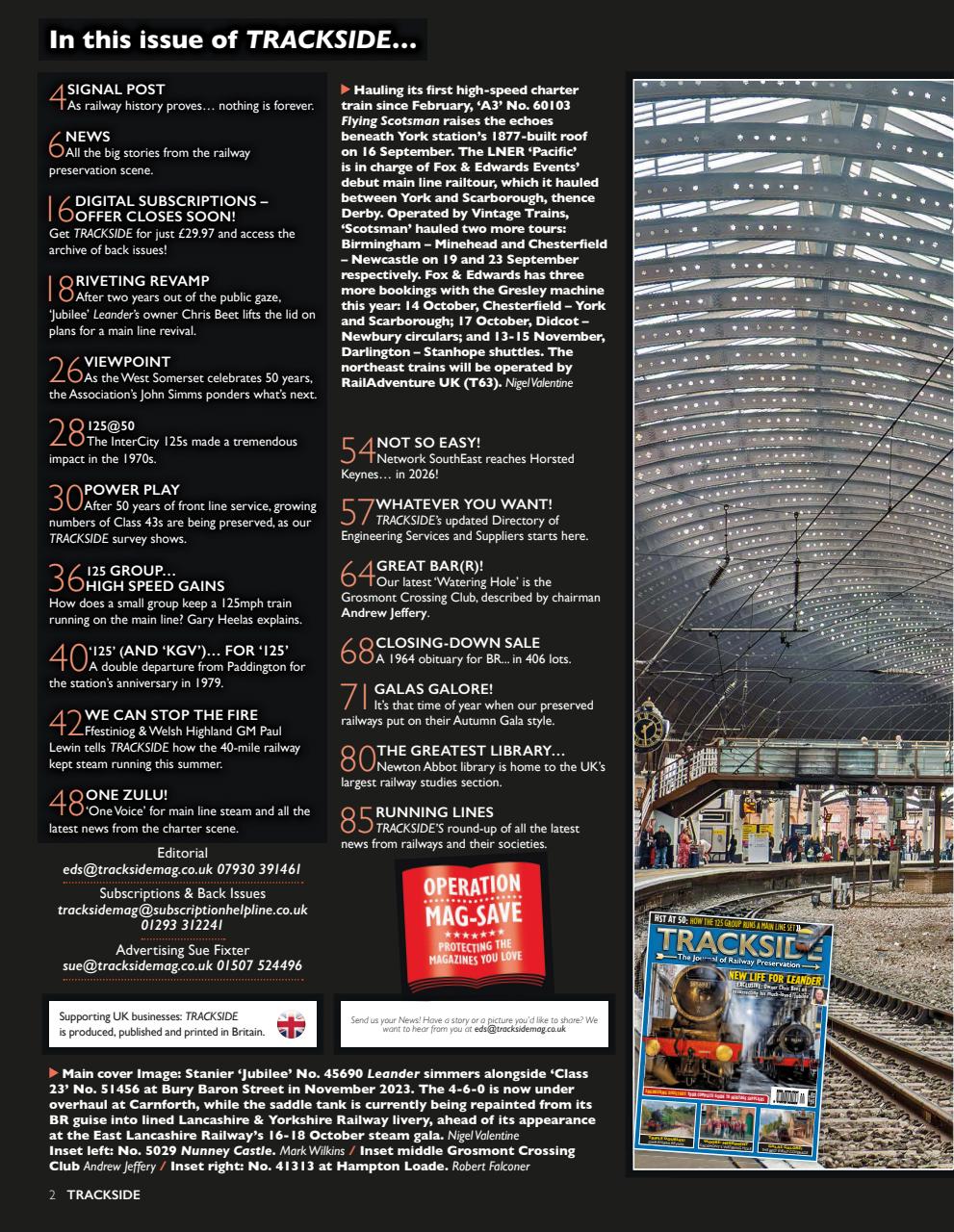 Trackside Preview Pages