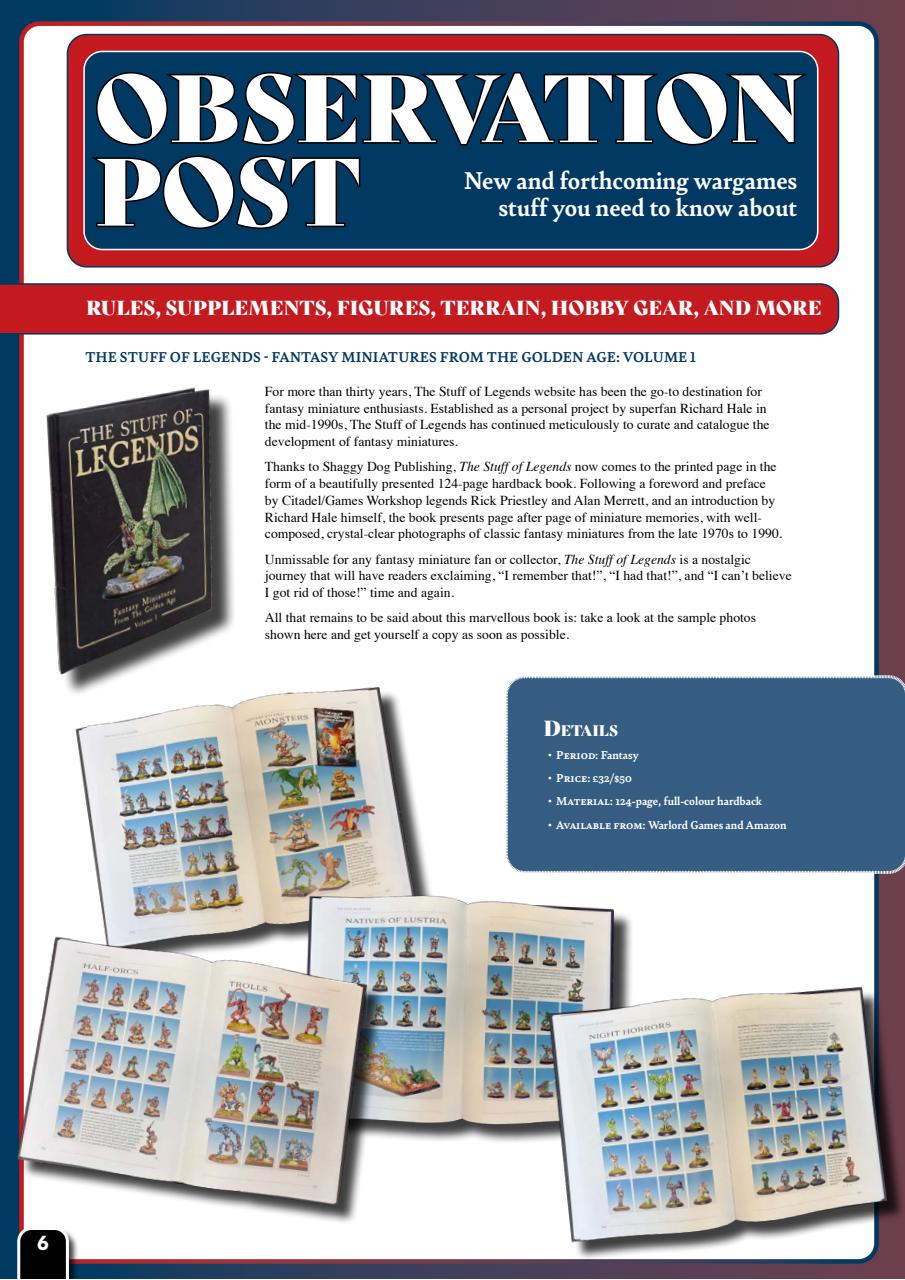 Wargames Illustrated Preview Pages