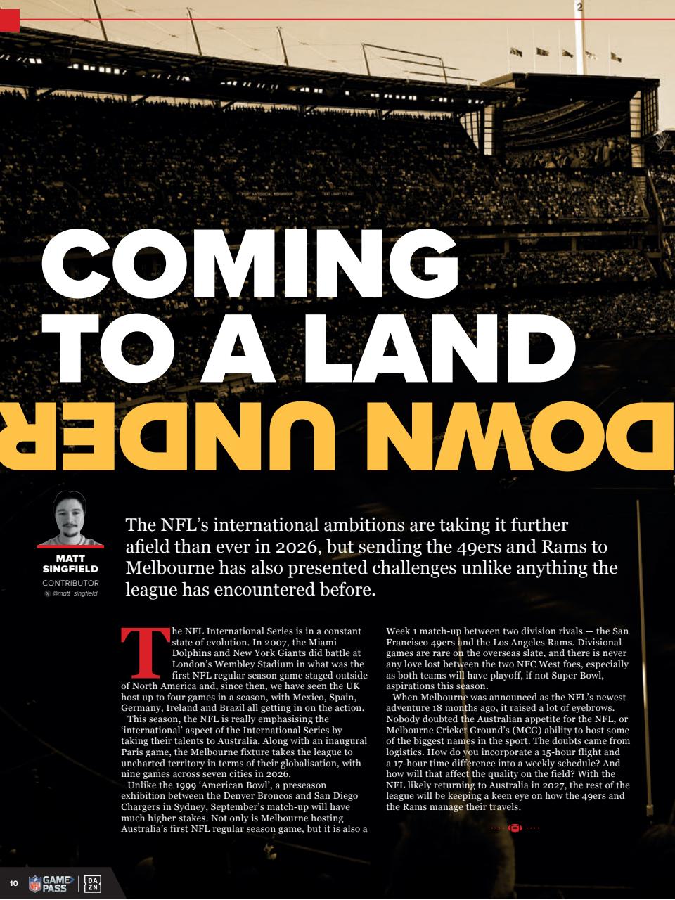 Gridiron Preview Pages