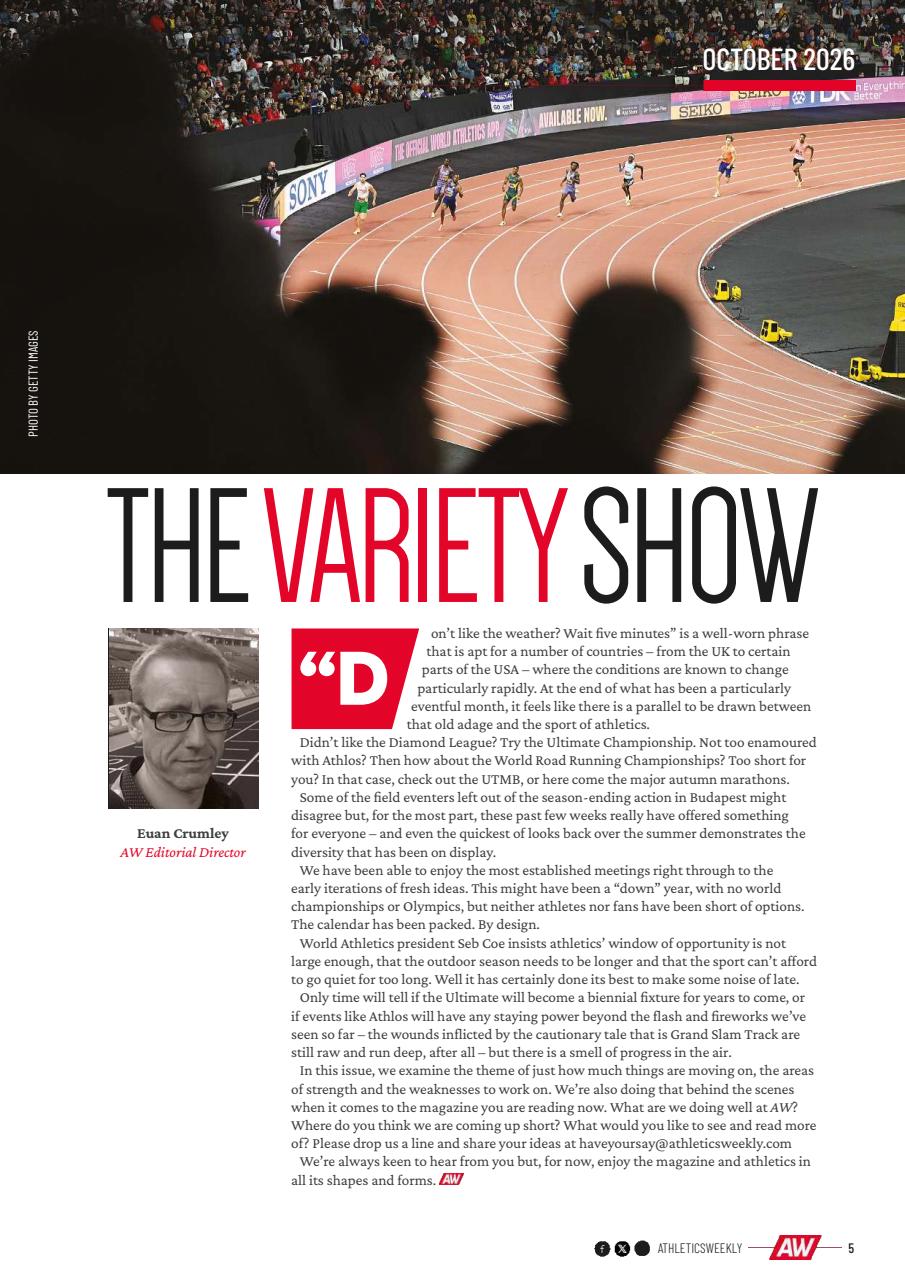 AW – Athletics Weekly Magazine Preview Pages
