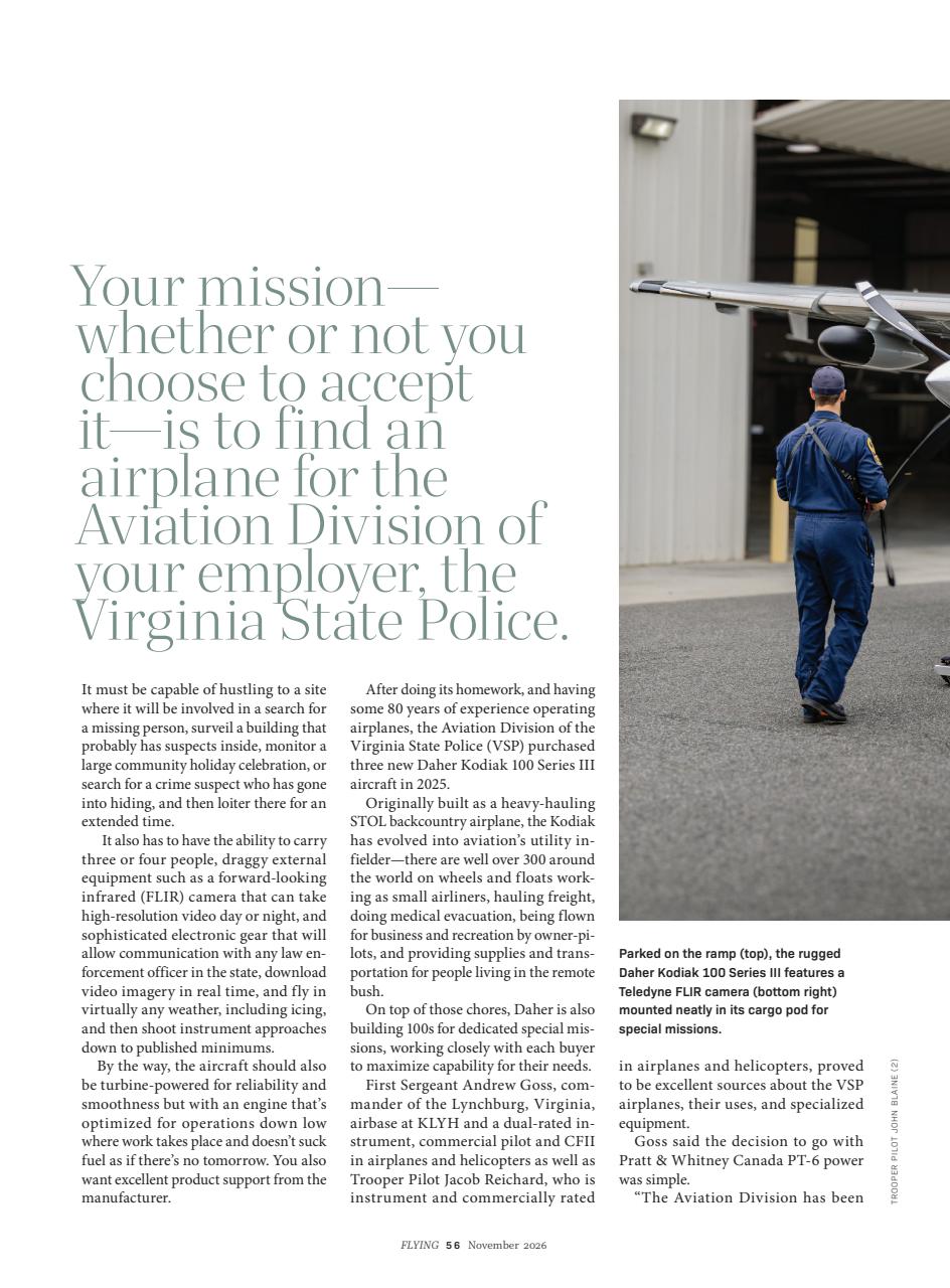 FLYING Magazine Preview Pages