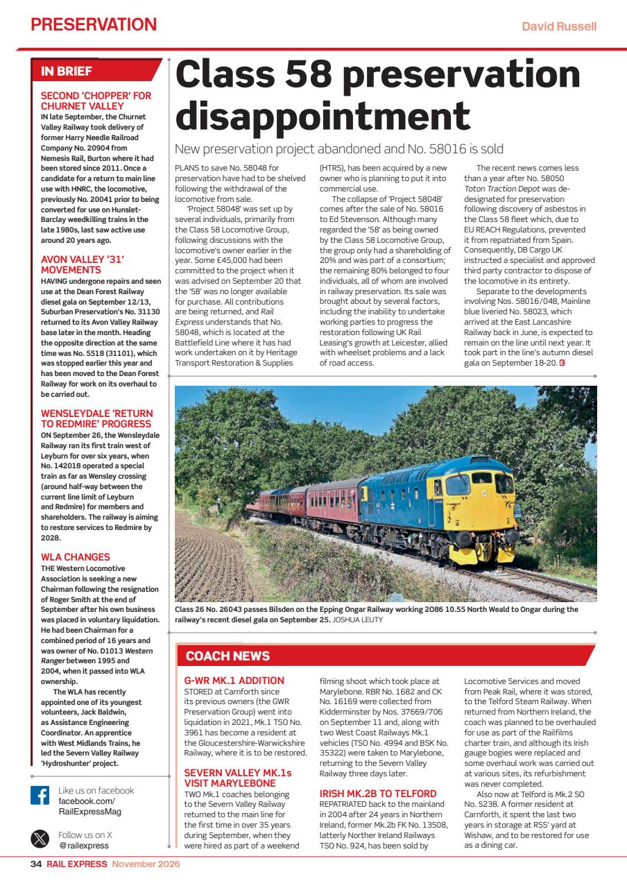 Rail Express Preview Pages