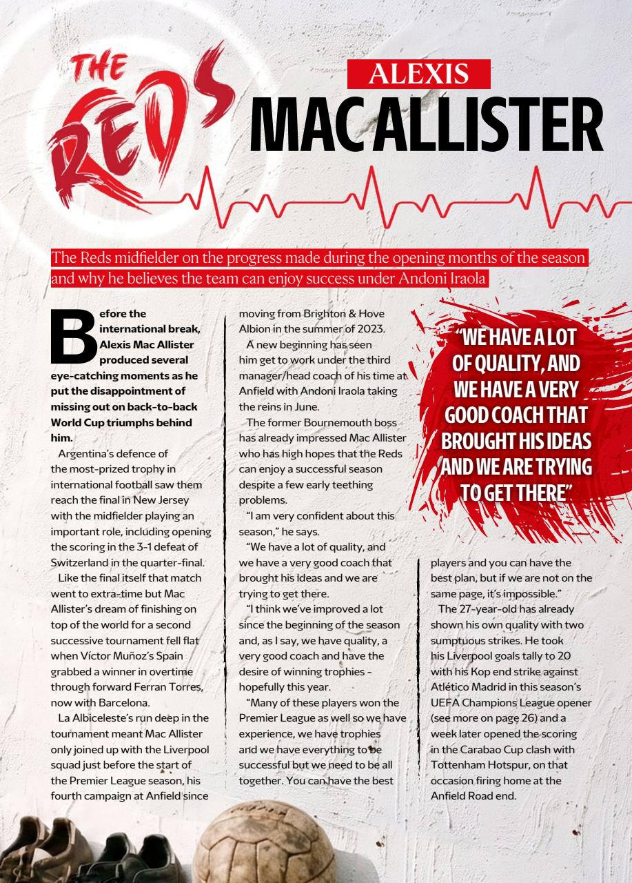 Liverpool FC Programmes Preview Pages