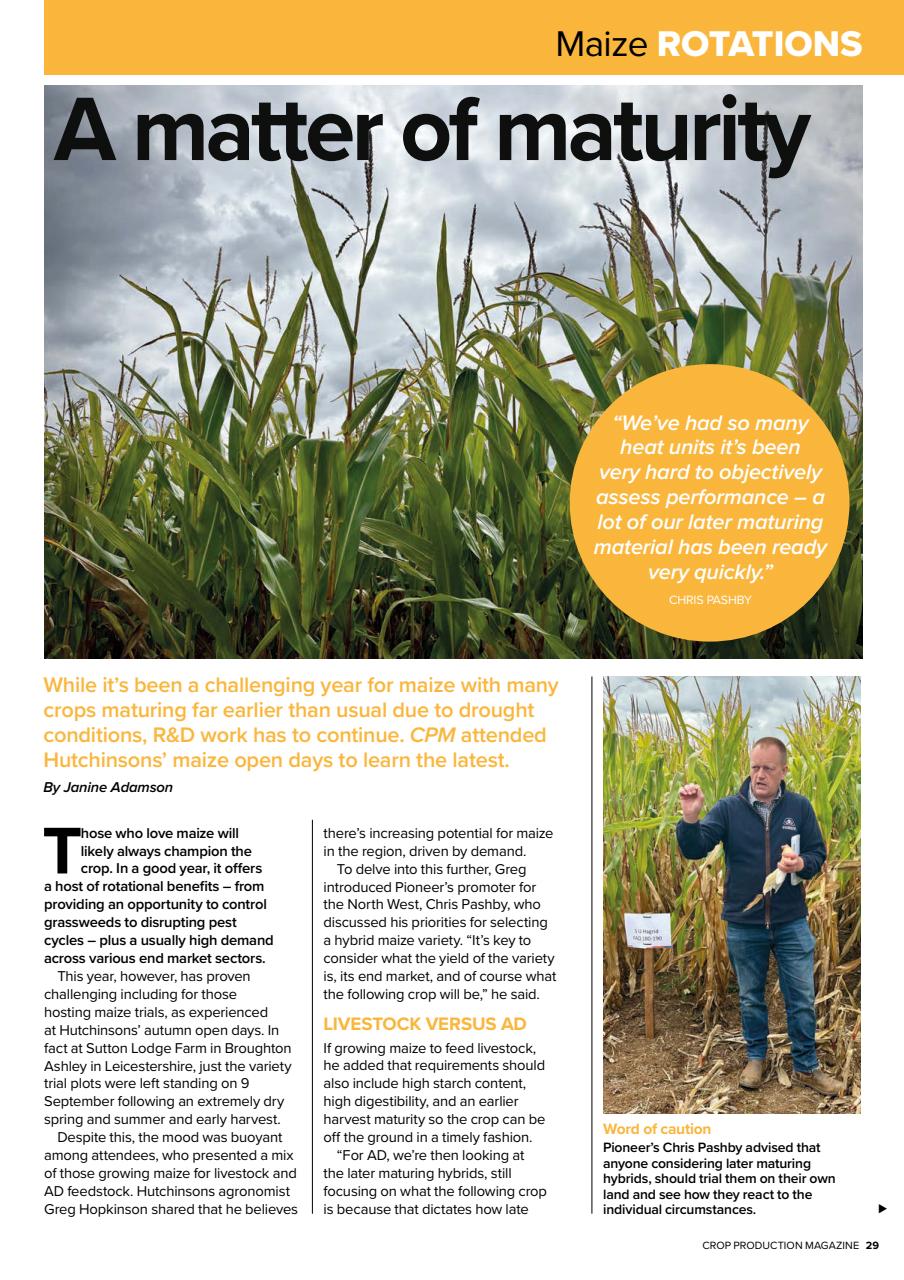 Crop Production Magazine Preview Pages