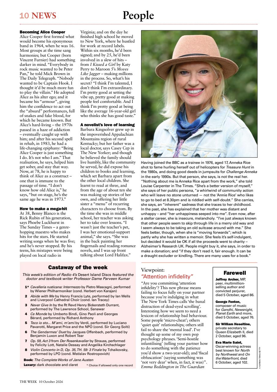 The Week Preview Pages