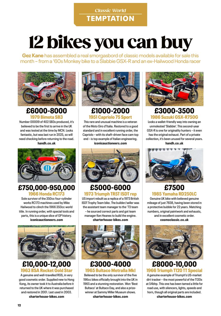 Classic Bike Preview Pages
