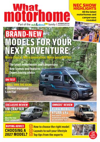 What Motorhome magazine issue Brand new models for your next adventure - November 2026