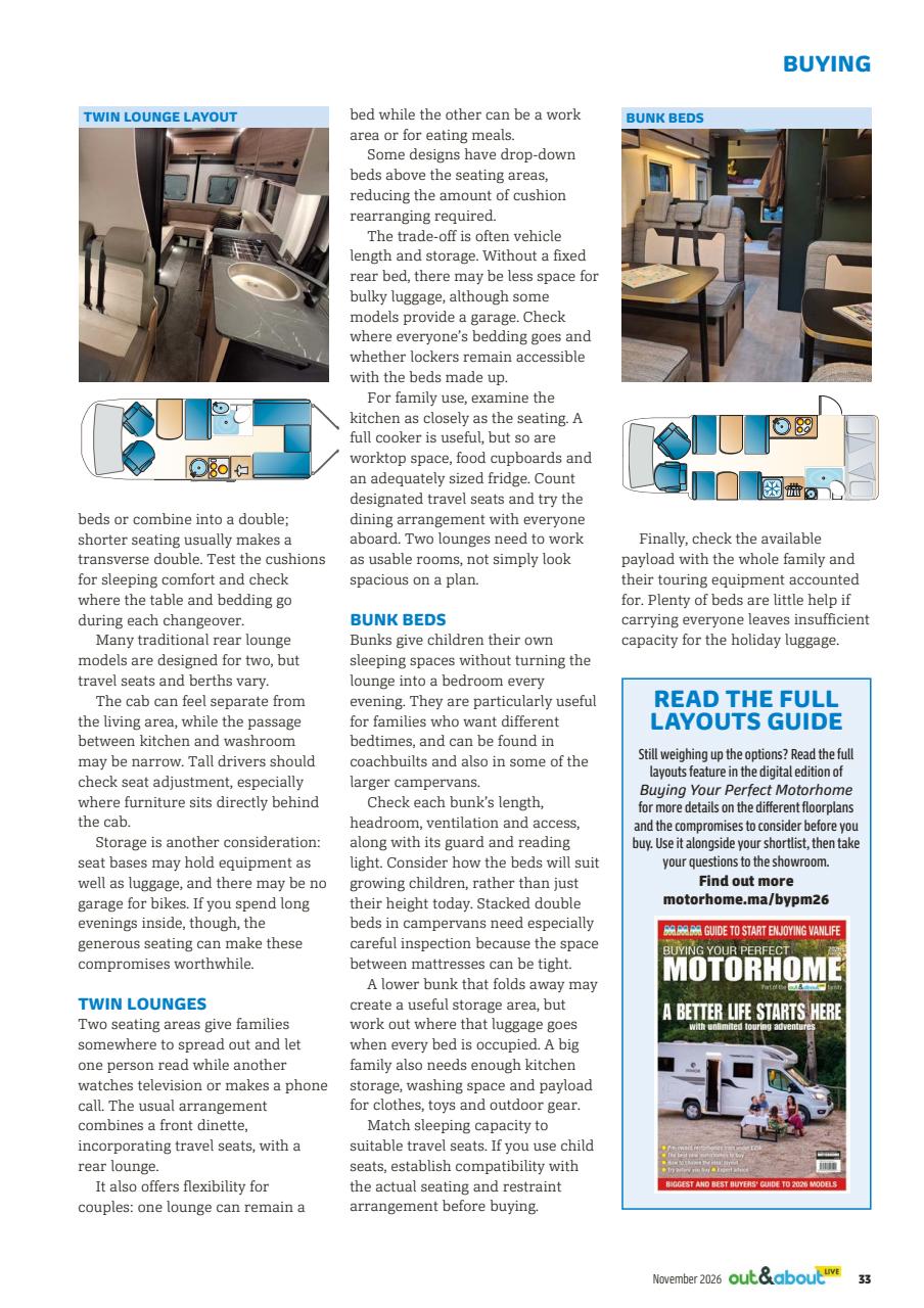 What Motorhome magazine Preview Pages