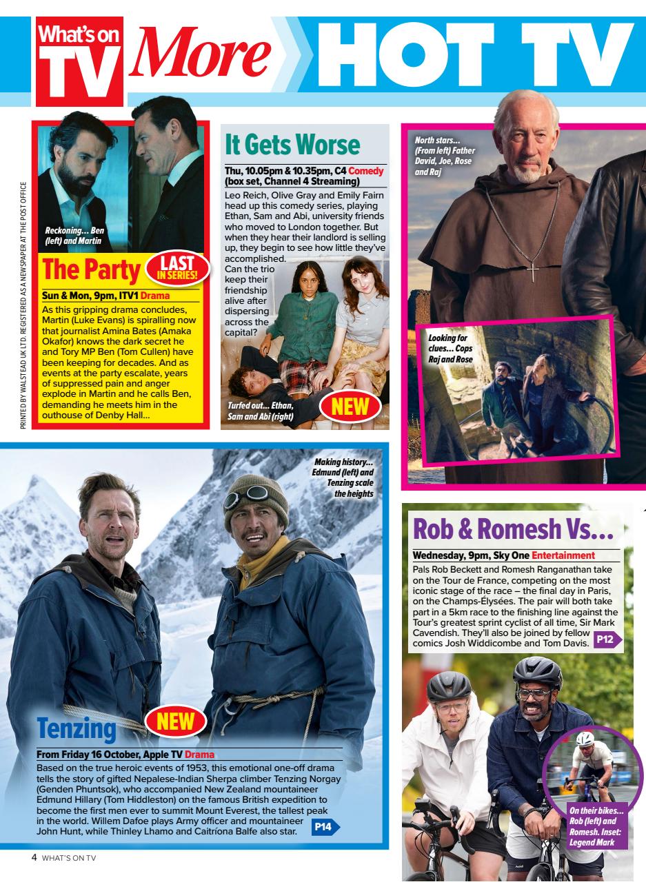 What's on TV Preview Pages