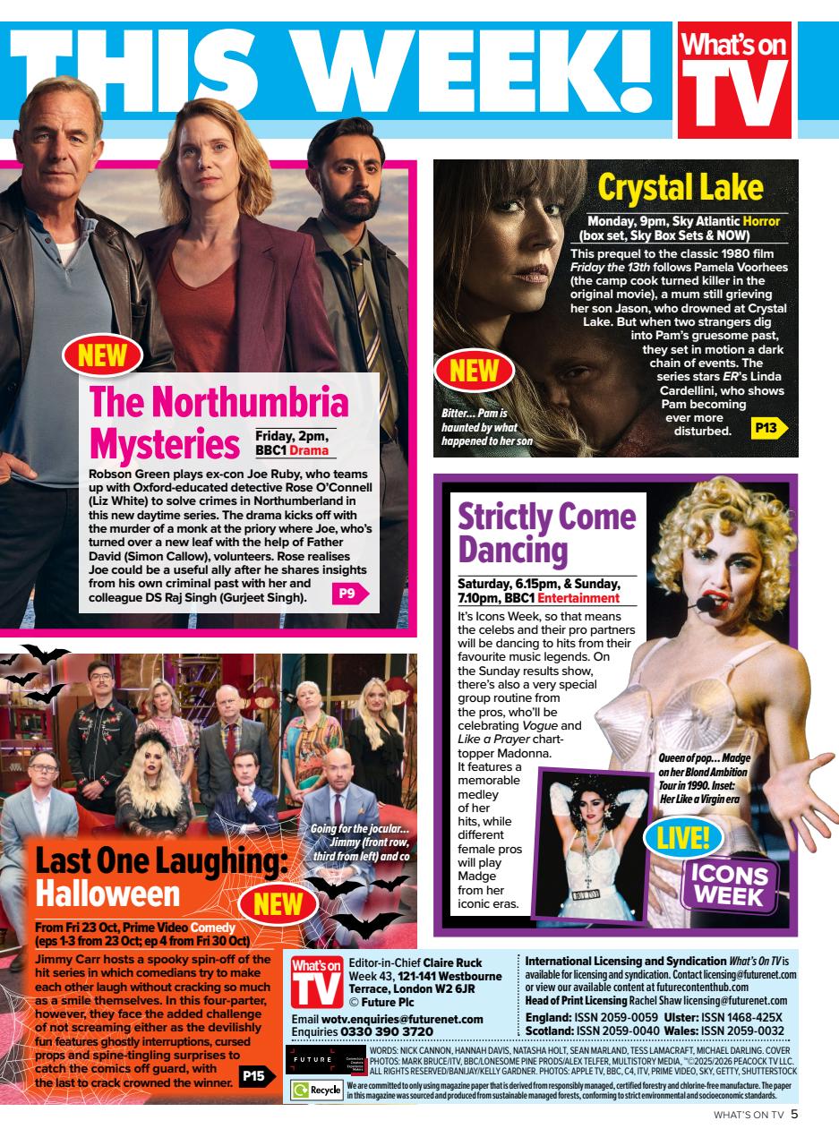 What's on TV Preview Pages