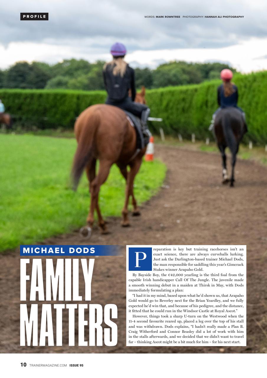 European Trainer Magazine - horse racing Preview Pages