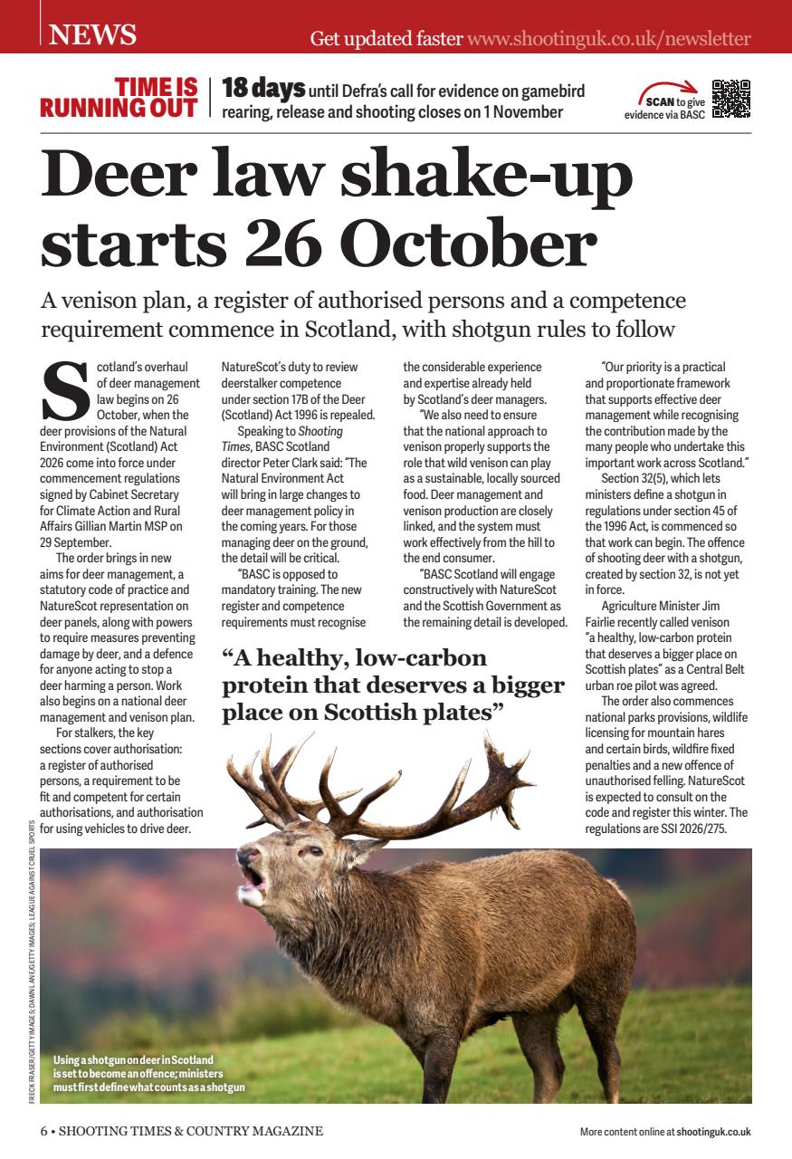 Shooting Times & Country Preview Pages