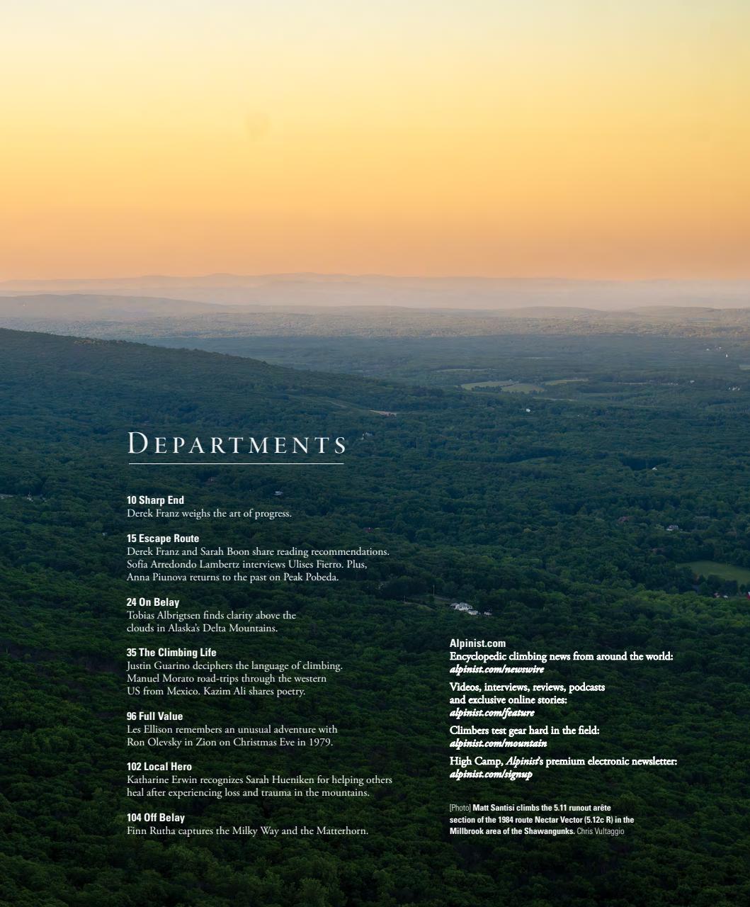 Alpinist Preview Pages