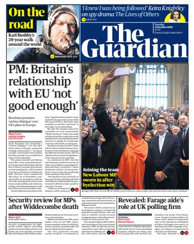The Guardian Newspaper issue Tuesday, 13 October 2026