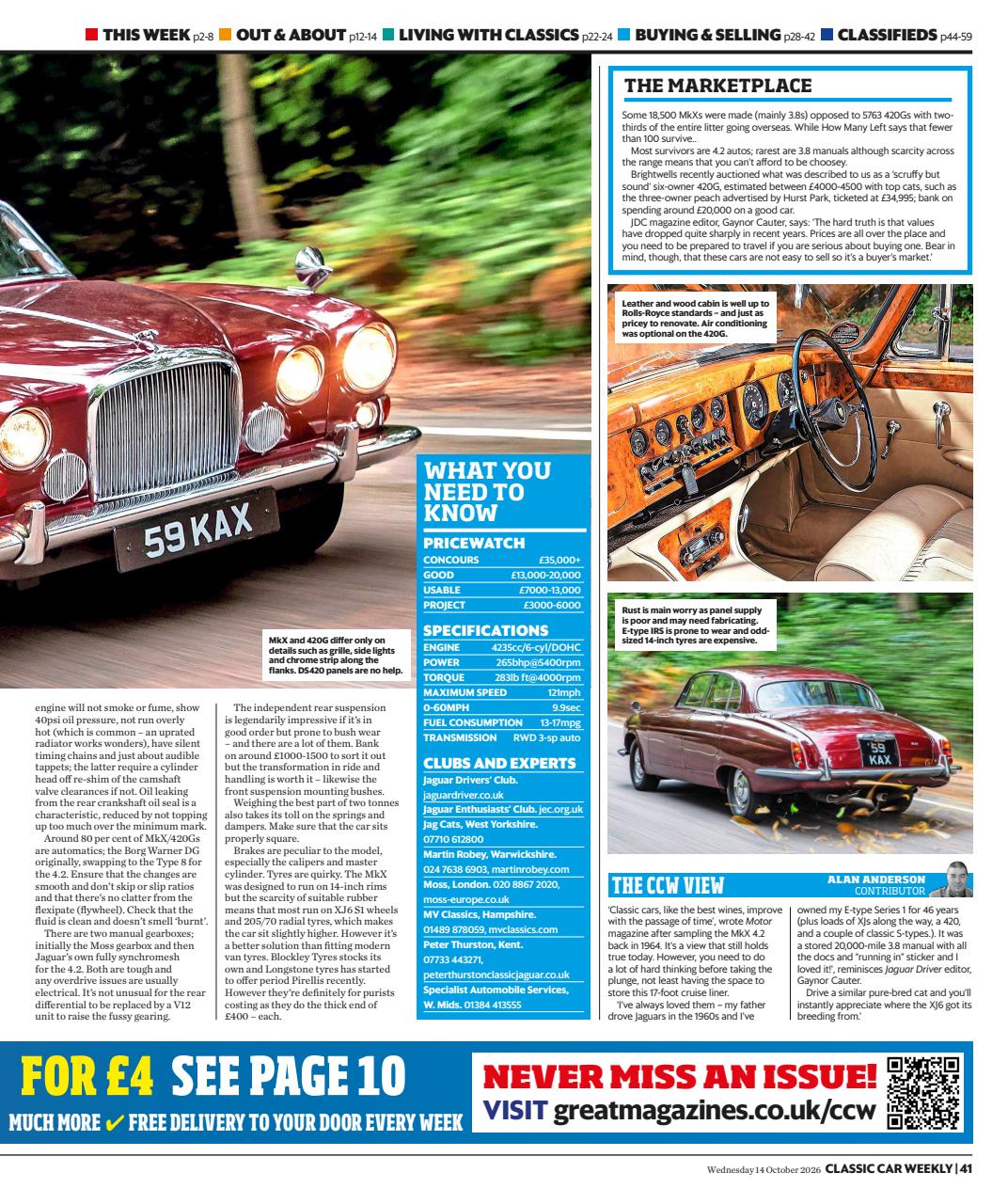 Classic Car Weekly Preview Pages
