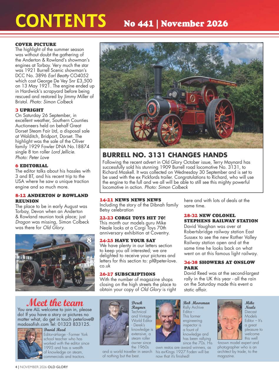 Old Glory Magazine Preview Pages