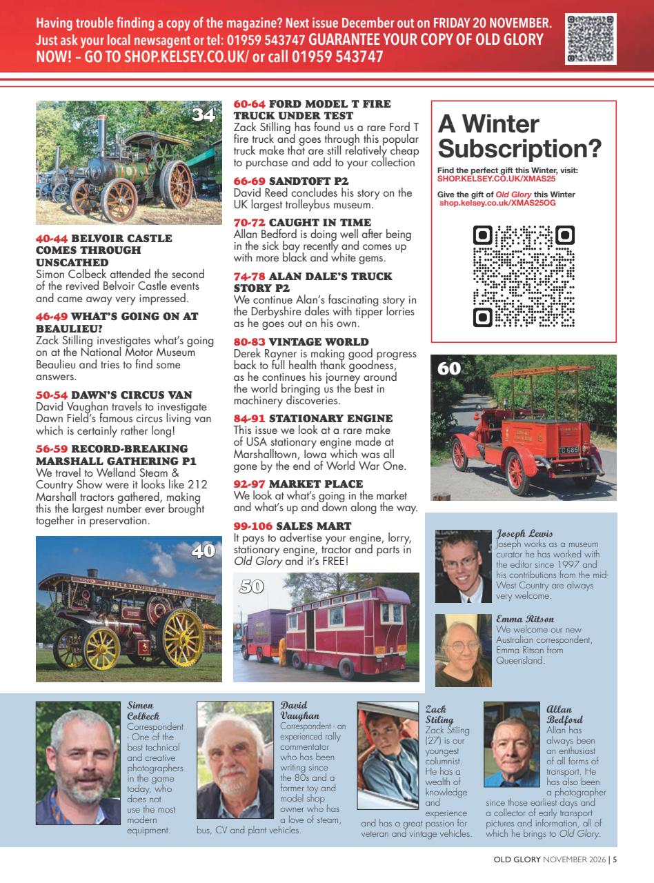 Old Glory Magazine Preview Pages