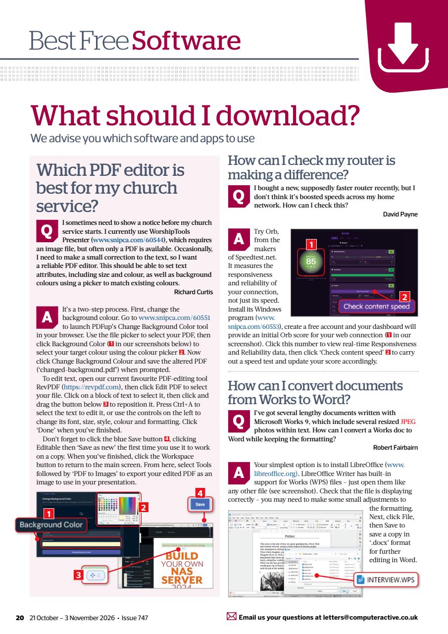 Computer Active Preview Pages