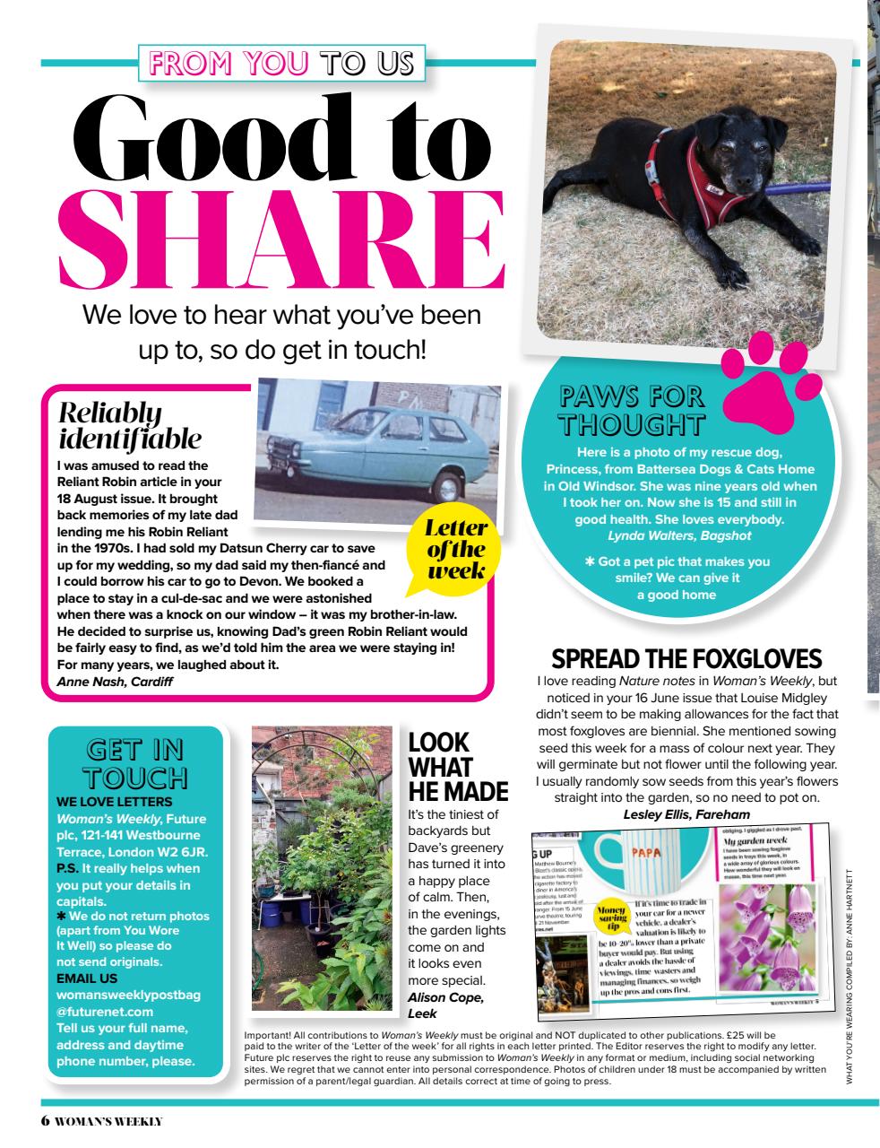 Woman's Weekly Preview Pages