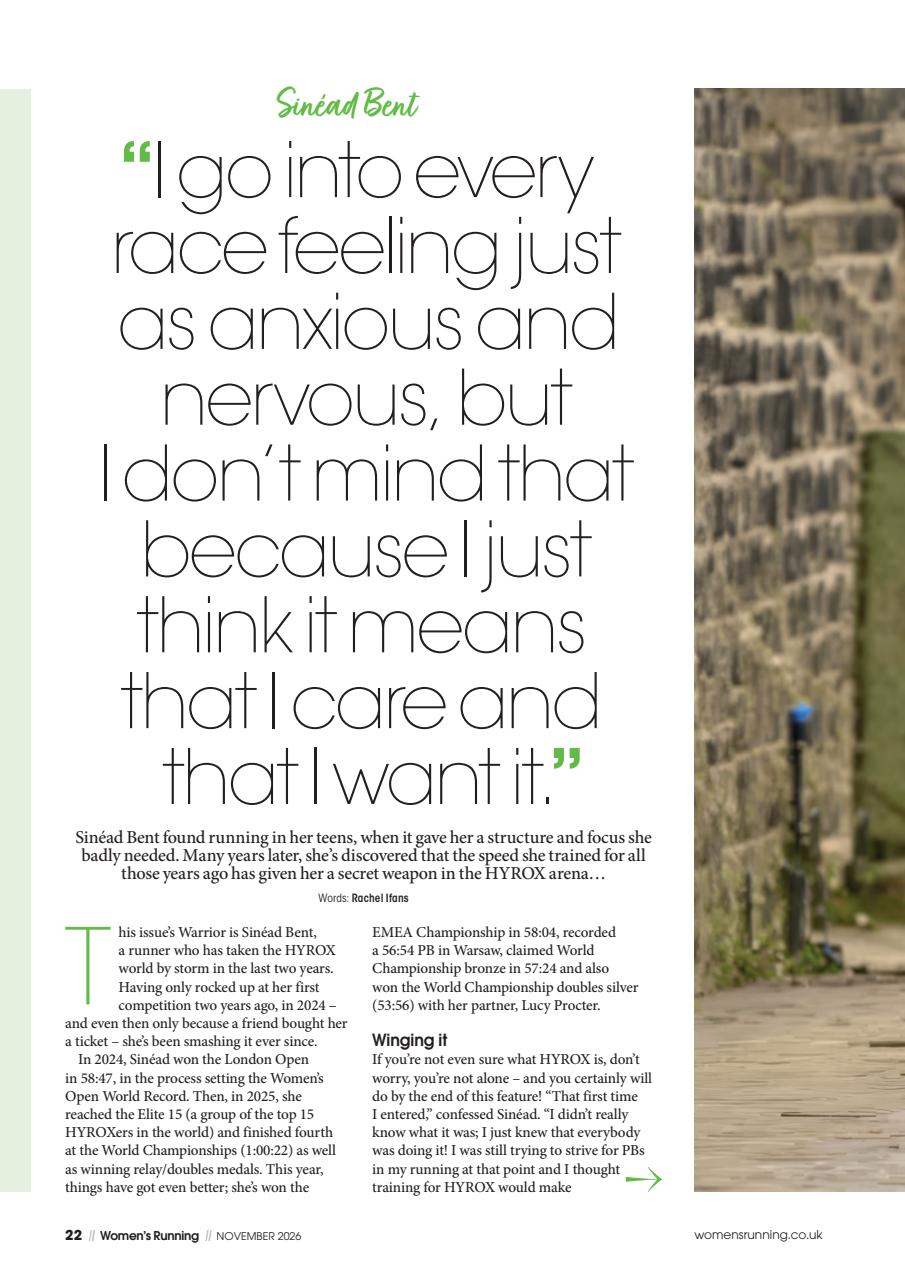 Women’s Running Preview Pages