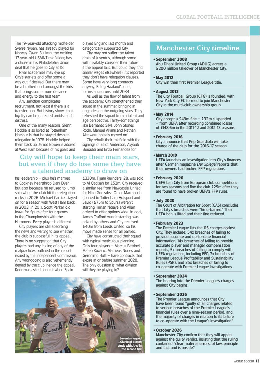 World Soccer Preview Pages