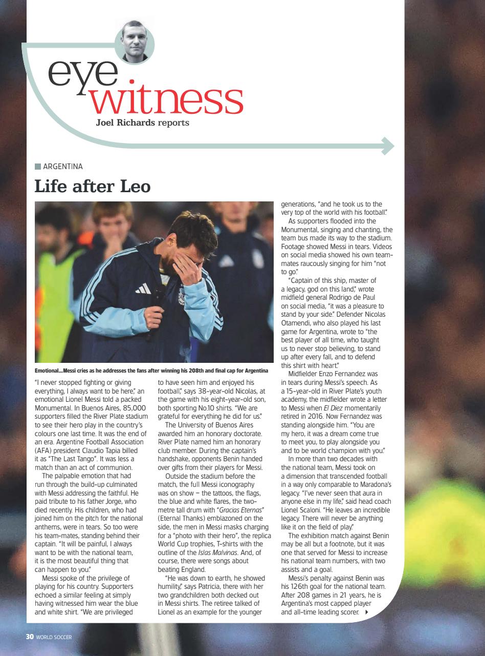 World Soccer Preview Pages