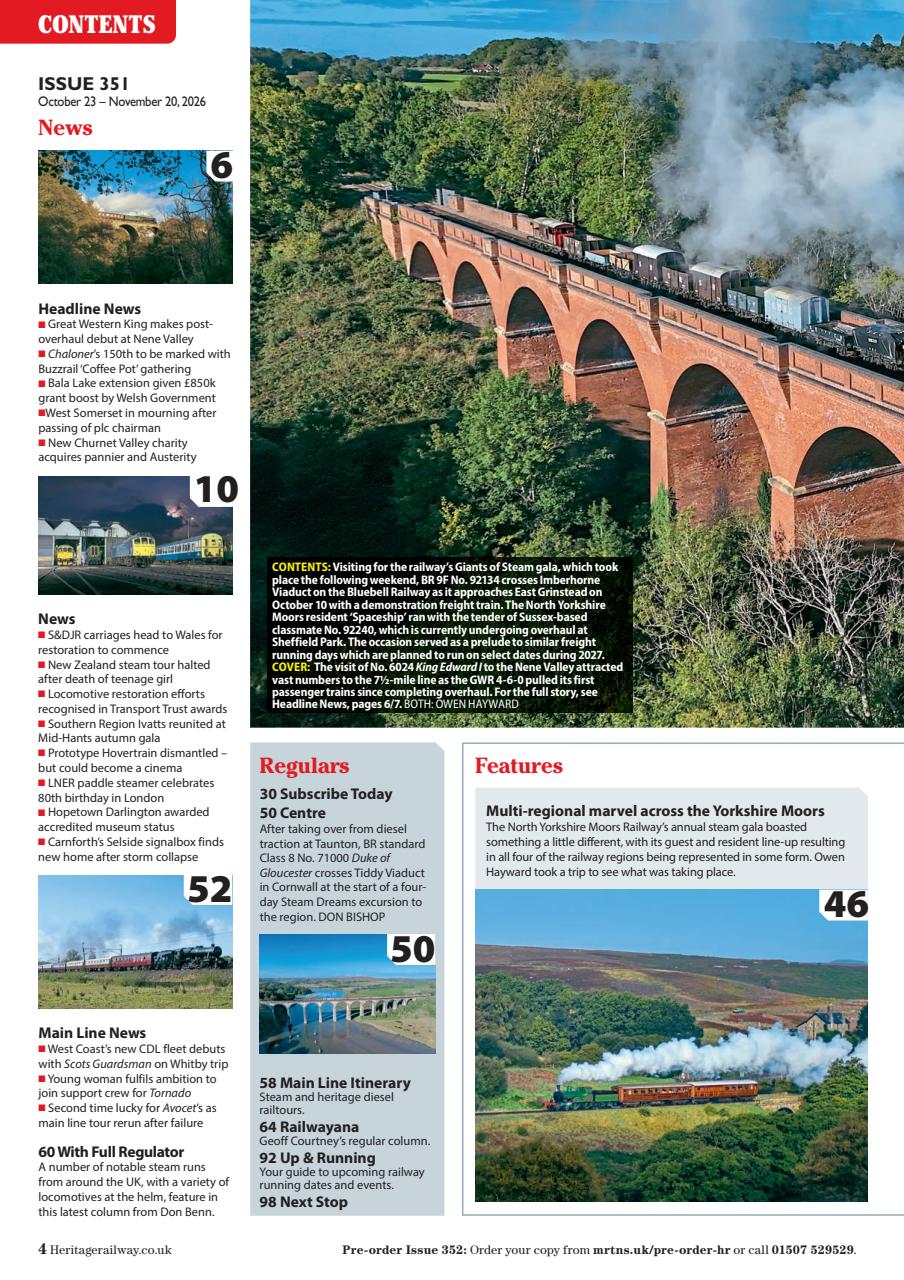 Heritage Railway Preview Pages