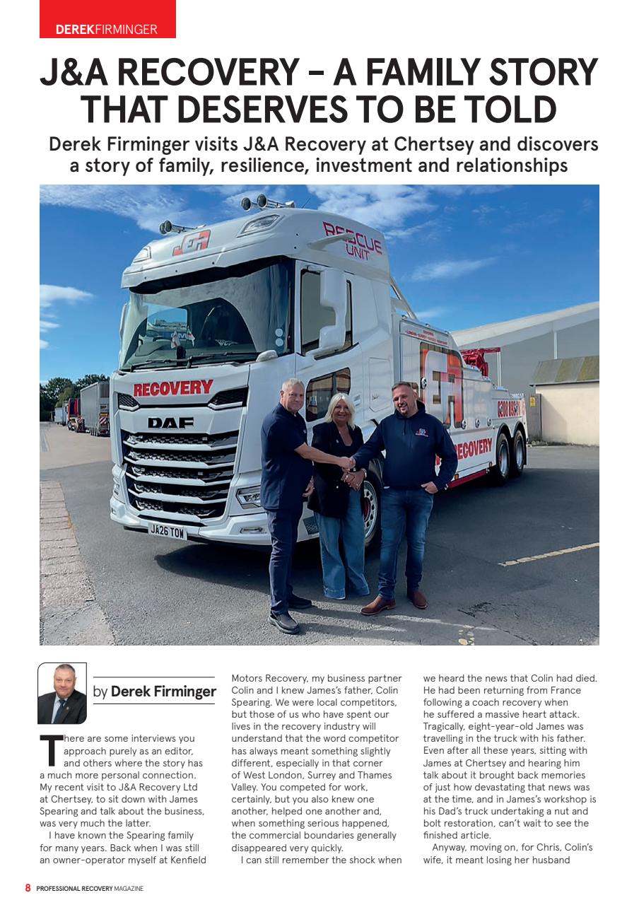 Professional Recovery Magazine Preview Pages