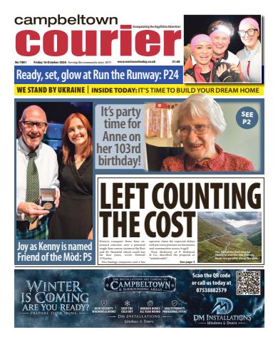 Campbeltown Courier issue Friday, October 16, 2026