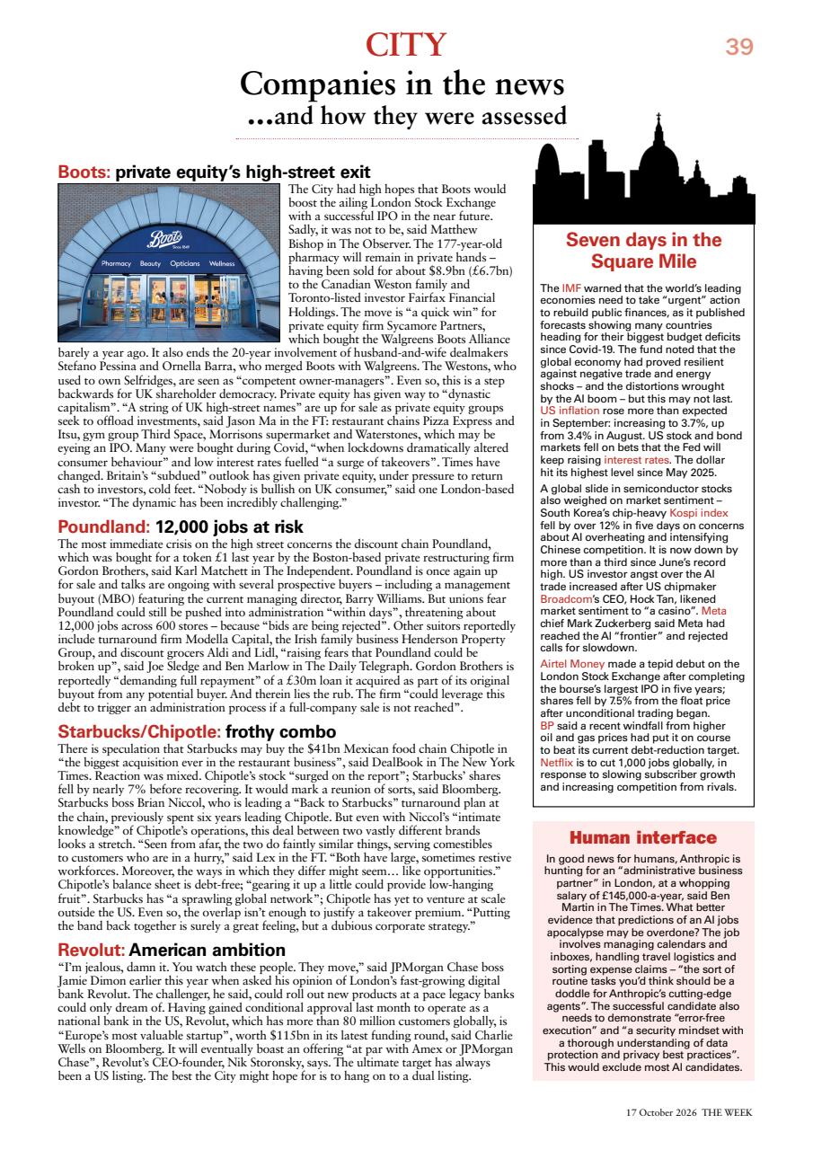 The Week Preview Pages