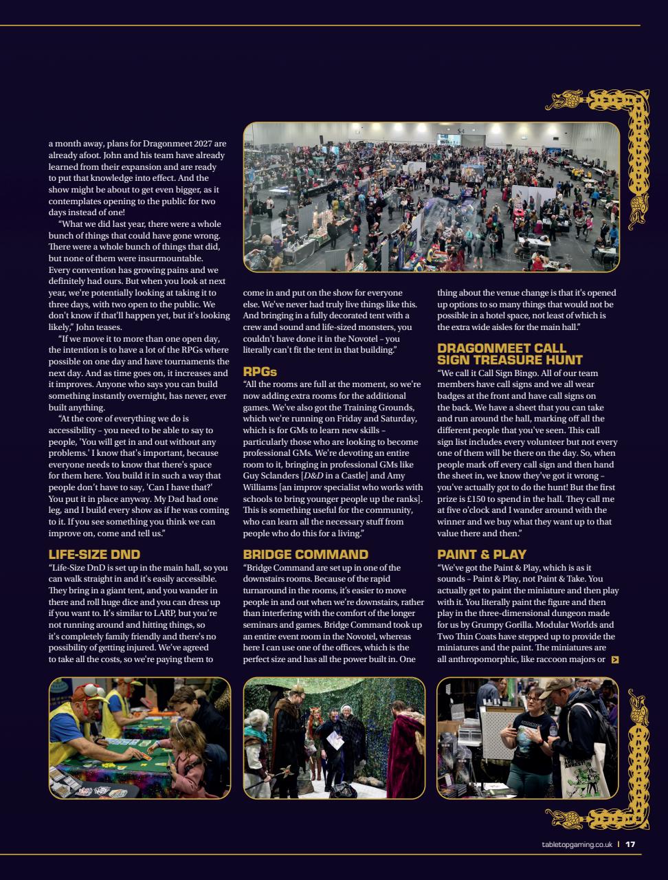 Tabletop Gaming Preview Pages