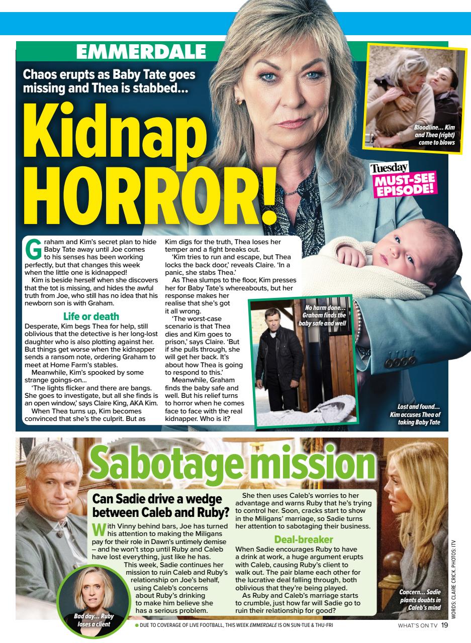 What's on TV Preview Pages