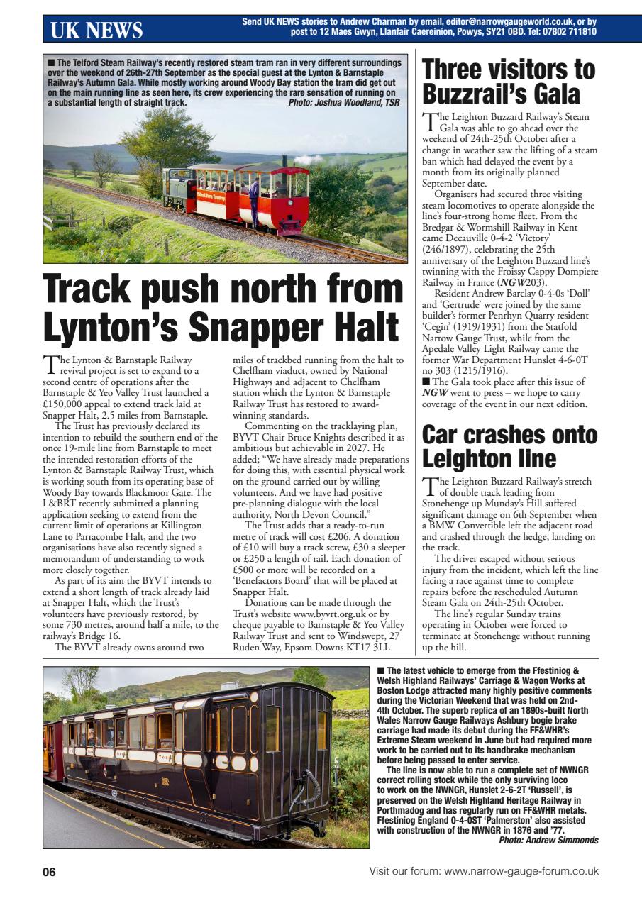 Narrow Gauge World Preview Pages