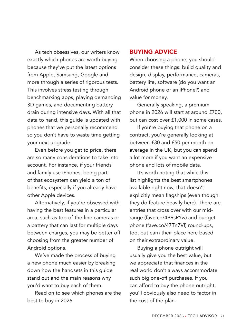 Tech Advisor Preview Pages