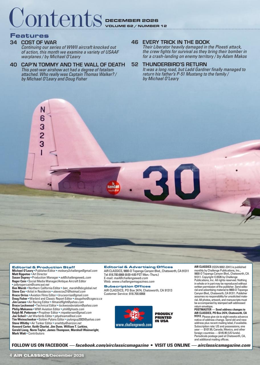 Air Classics - Where History Flies Preview Pages