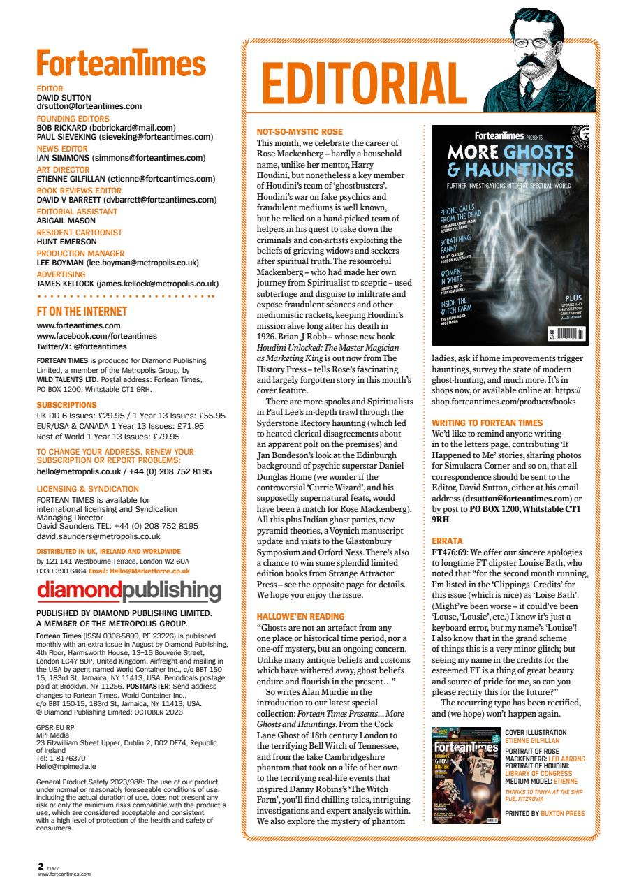 Fortean Times Preview Pages