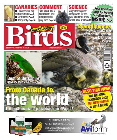 Cage & Aviary Birds issue 21st October 2026