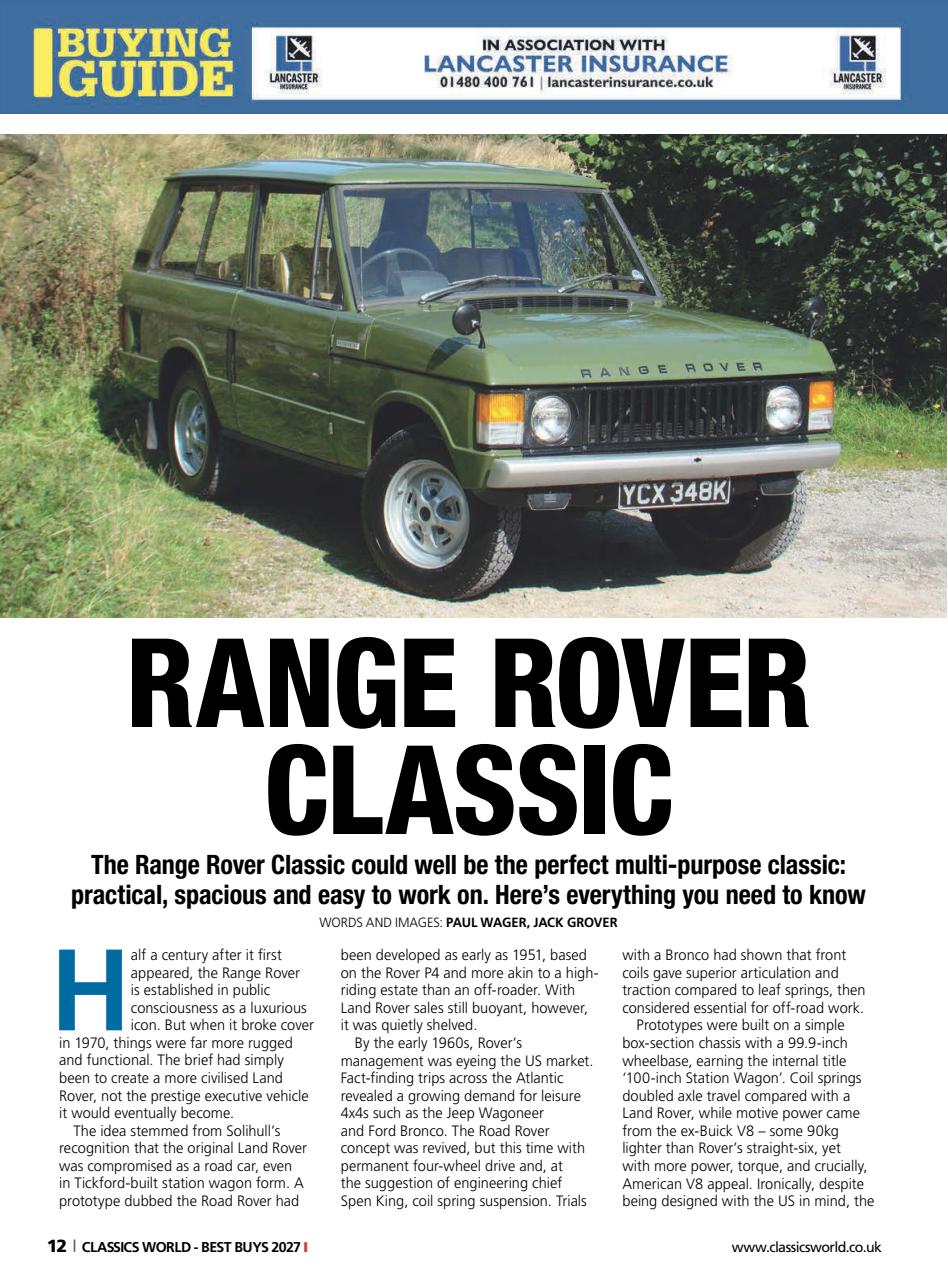 Classics World Preview Pages