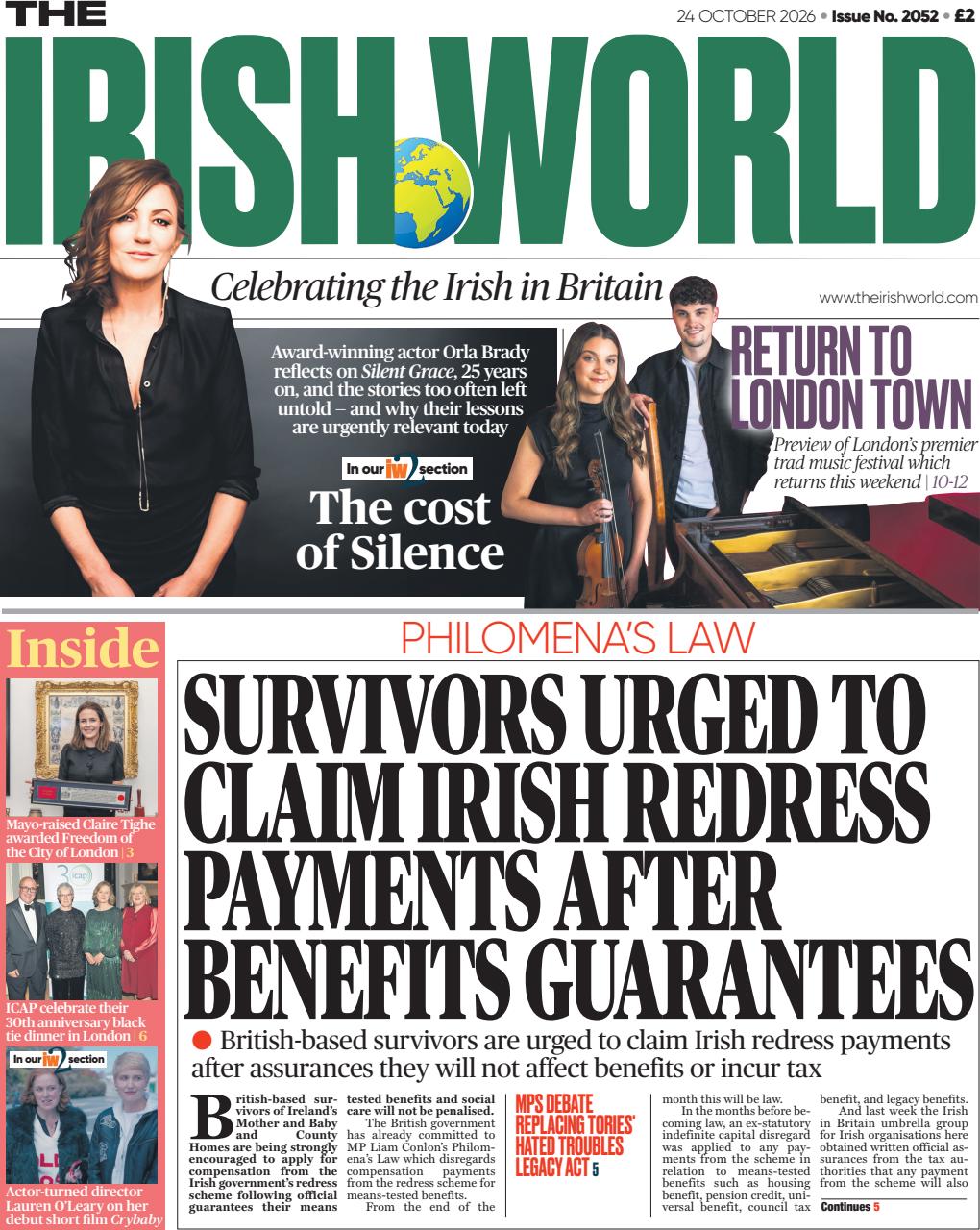 Irish World Preview Pages