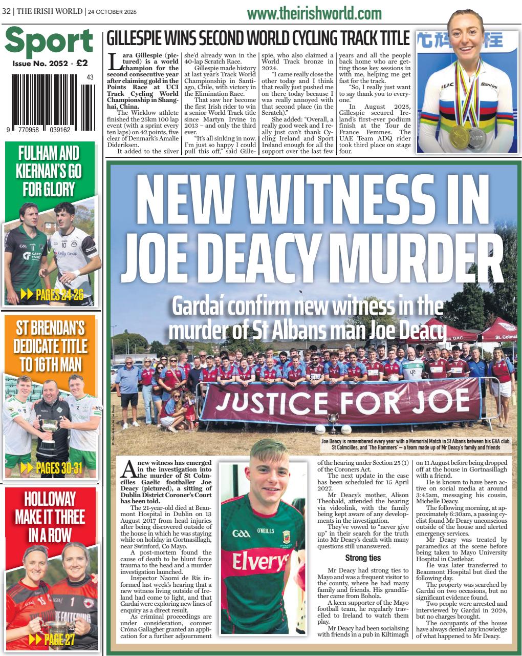 Irish World Preview Pages