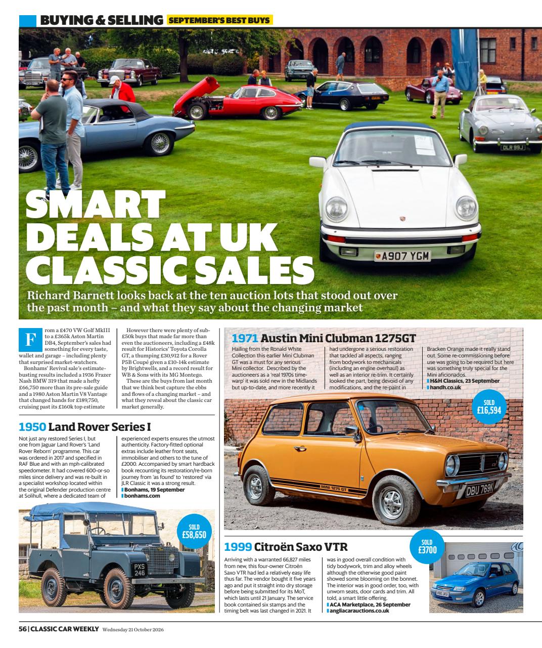 Classic Car Weekly Preview Pages